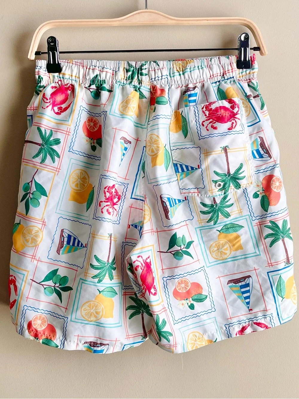 Old Navy Men’s Swim Trunks with Multicolor vacation Tropical Print